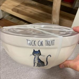 Rae dunn halloween set of 3 ceramic mixing bowls
